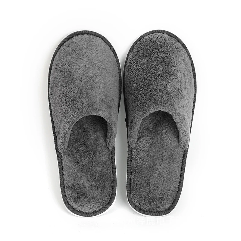 Men and women couple custom logo personalized washable disposable customer service star spa luxury hotel slippers