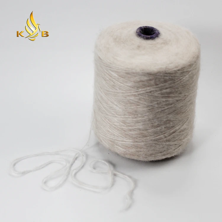 Yarn factory New design product acrylic mink like wool Spray hank yarn dyeing blended knitting yarn