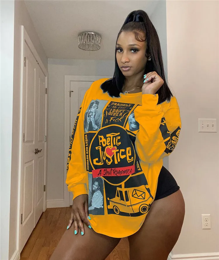 2020 Women Winter Fashion Hoodies Printed Long Sleeve T Shirt Womens Sexy Hoodies Wholesale Sweatshirts