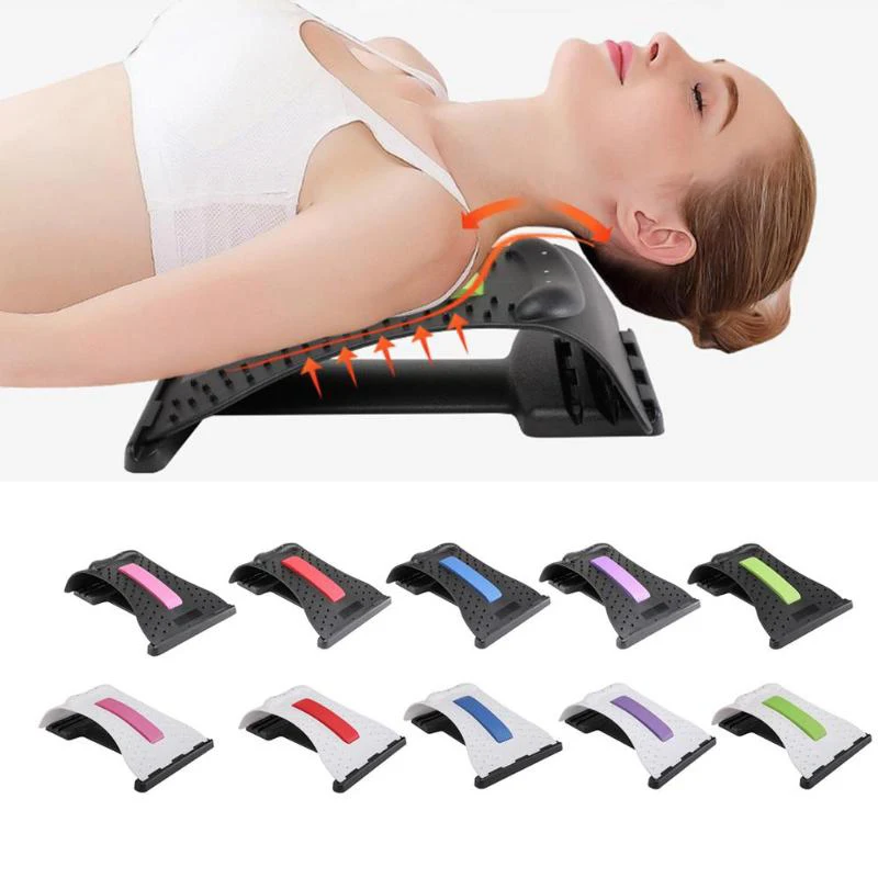 
Back massager lumbar magic stretcher relieve lumbar acid neck massage 
