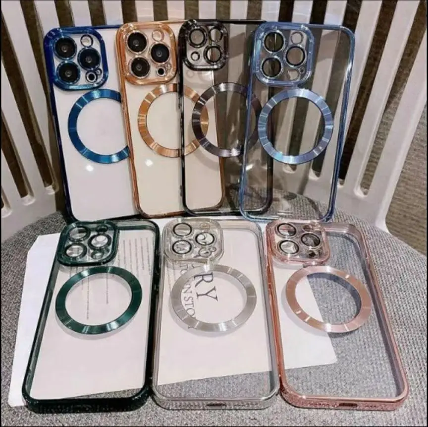 Transparent clear phone case TPU PC Magnetic phone case for for iPhone 14 14 Max 14 Pro Max