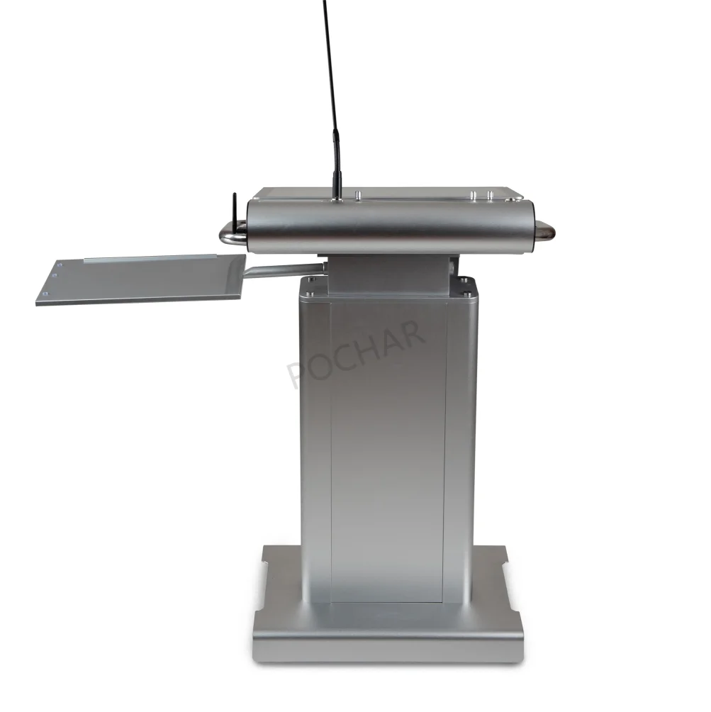 Двойной экран Электрический высотный Регулируемый Подиум алюминиевая кафедра 27 дюймов интерактивный ЖК AIO PC