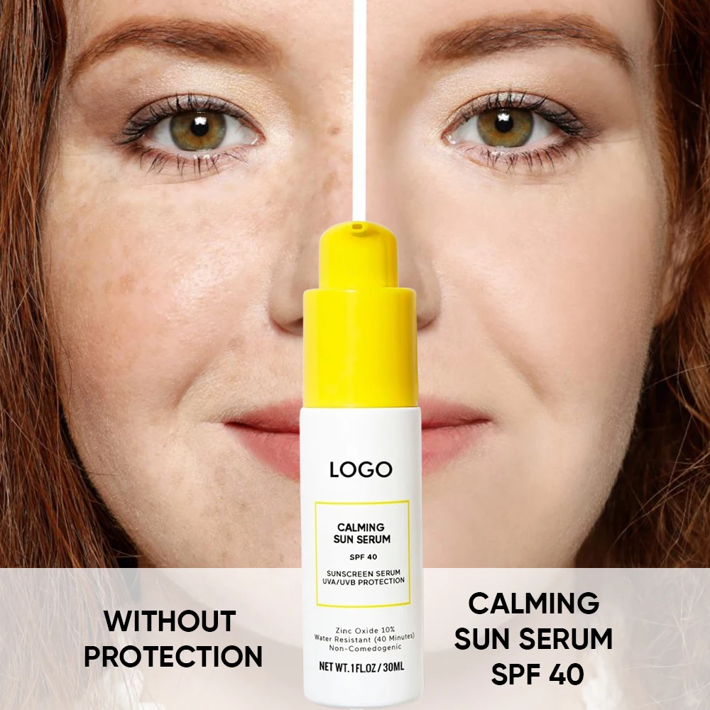 Wholesale Organic Face And Body Sun Defense Coconut Fruit Calm Moisturizer Sun Creme Light Sun Serum Sunscreen Spf 40