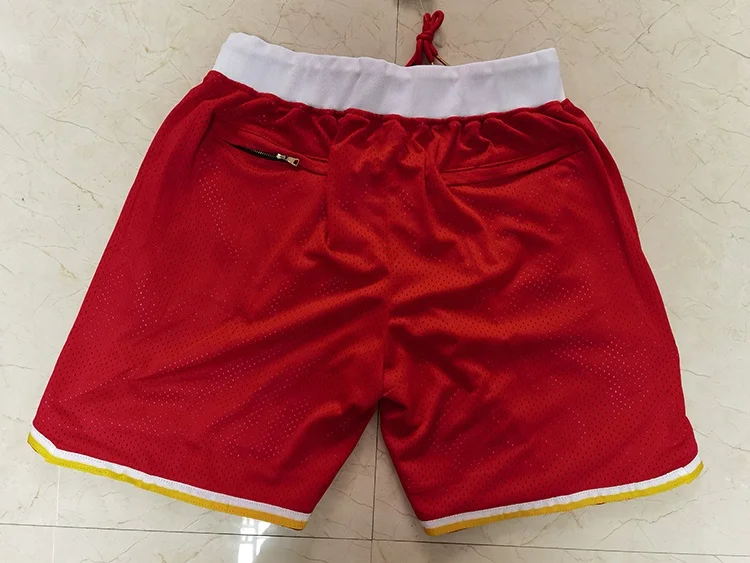 
mens quick dry retro rocket team pockets polyester mesh just mens don basketball shorts 