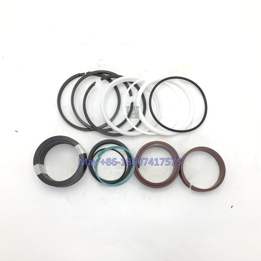 PM Seal Kit for Hydraulic Cylinder Rod and Piston 130/80 2100ST Including Rod Guide Ring, Lip Seal Ring, Plain Compression Ring (1600585739604)