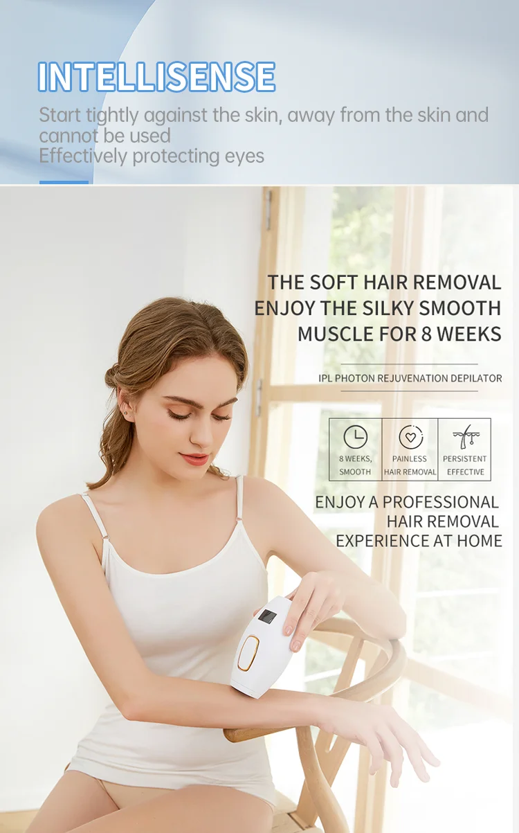 Best Sell laser machine to remove hair brown laser home body IPL hair removal ice cooling woman hair removal with screen display