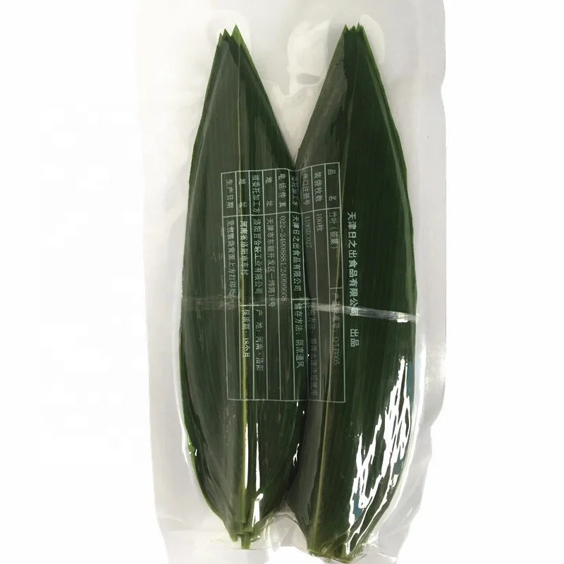 Vacuum Packed Fresh Green Bamboo Sushi Leaves Food Decoration Natural Bamboo Leaf