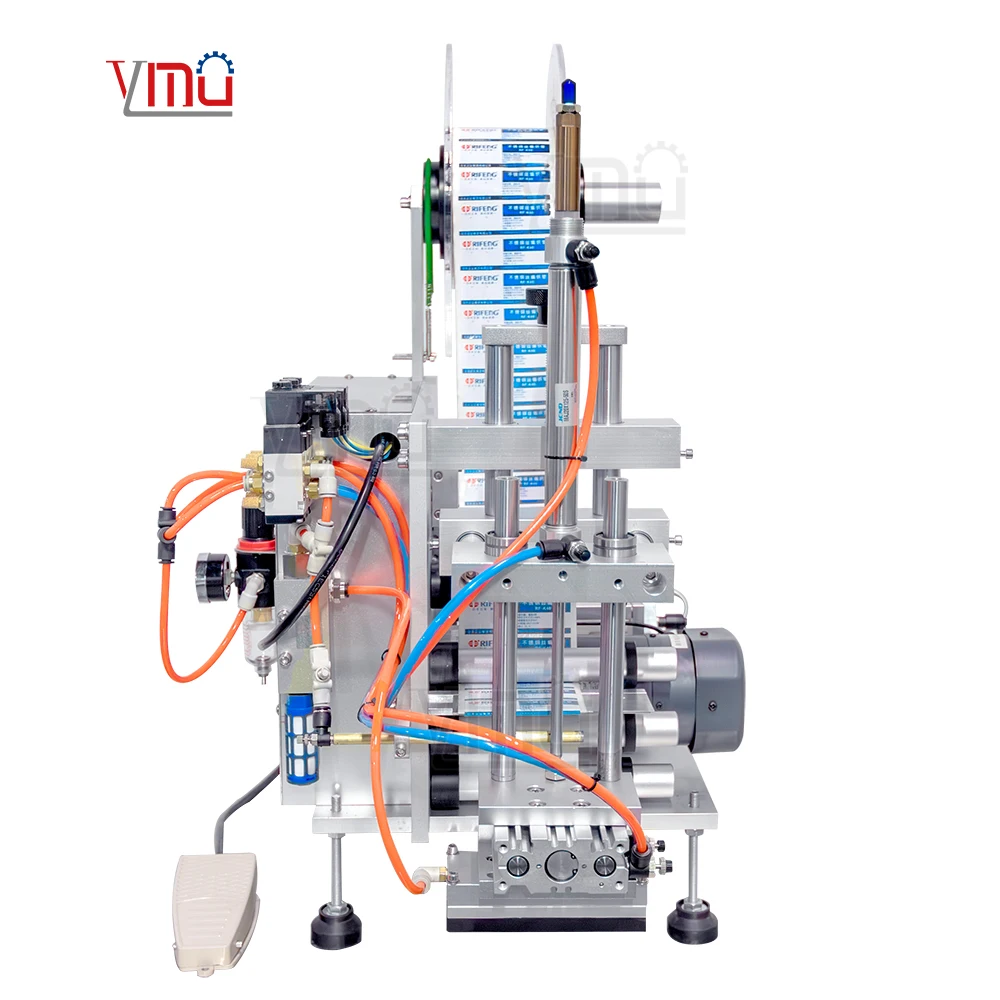 ShangHai YIMU YM120 Desktop Label Applicator Machine Flat Surface Semi Automatic Labeling Machine For Small Business