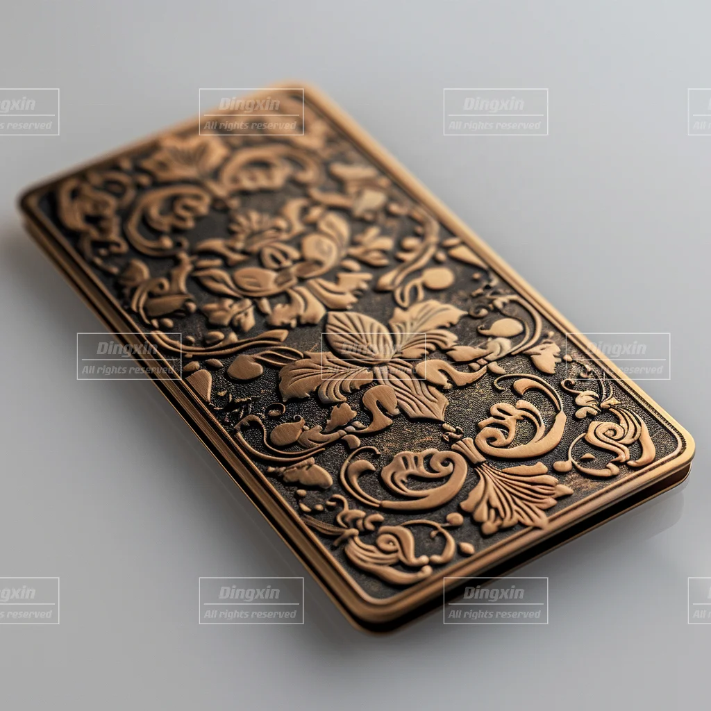 Wholesale Luxury Metal business card Die casting and Engraved NFC Metal Namecards