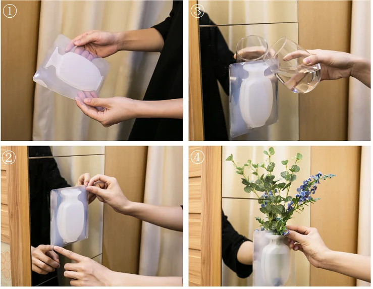  Magic Reusable Wall-Mounts Sticky Wholesale Decorative Cheap Flower
