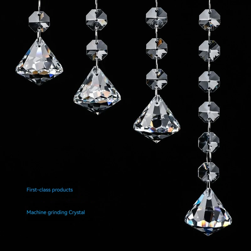 Crystal crafts octagonal ball chain octagonal beads octagonal ball wedding decoration accessories