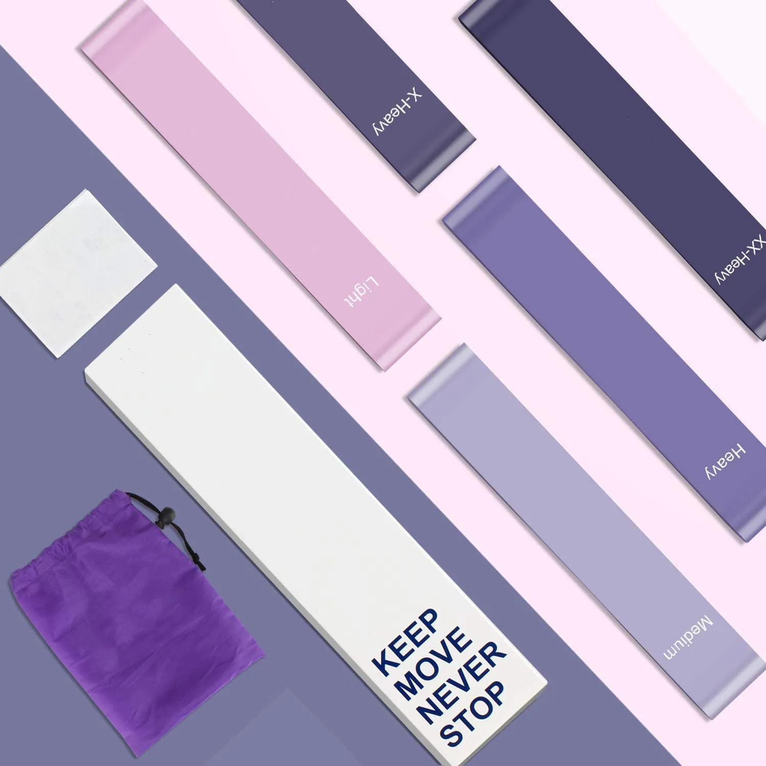 
Exercise Loop Bands with 5 Resistance Levels Workout Bands Resistance Band 