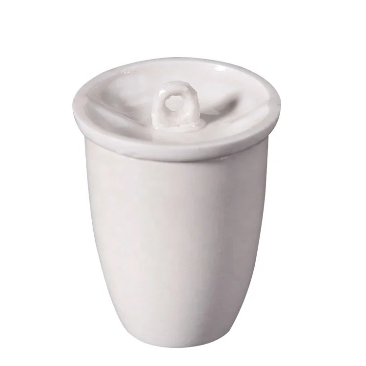 Tiandi Lab 30ml High Form Porcelain Crucible With Cover Lid