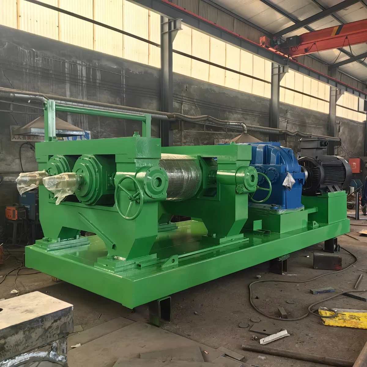 Waste Tire Recycling Machine Shredded Tire into Rubber Crumbs with CE certificate