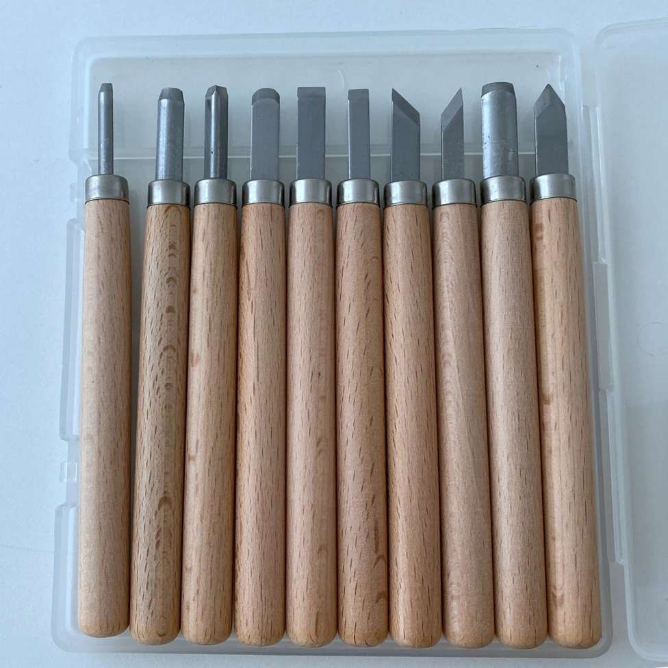 Woodcraft Tools Hand Carving Bit Set Ooze Sculpture Seal Carving Woodworking Tools for Wood Engraving Carving