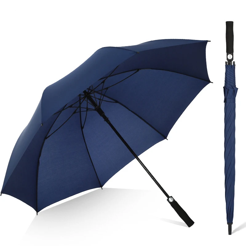 30 Inch Fiberglass Windproof Big Auto Opening Golf Straight Umbrella Cheap Price Daily Life Customized Logo Golf Men Umbrella