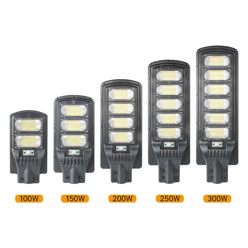 Outdoor Ip65 waterproof Road Light 300W 400W 500W Integrated All In One Led Solar Street Light