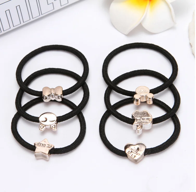 Fashion Design Popular ponytail hair bands Japan simple style elastic hair ring girls
