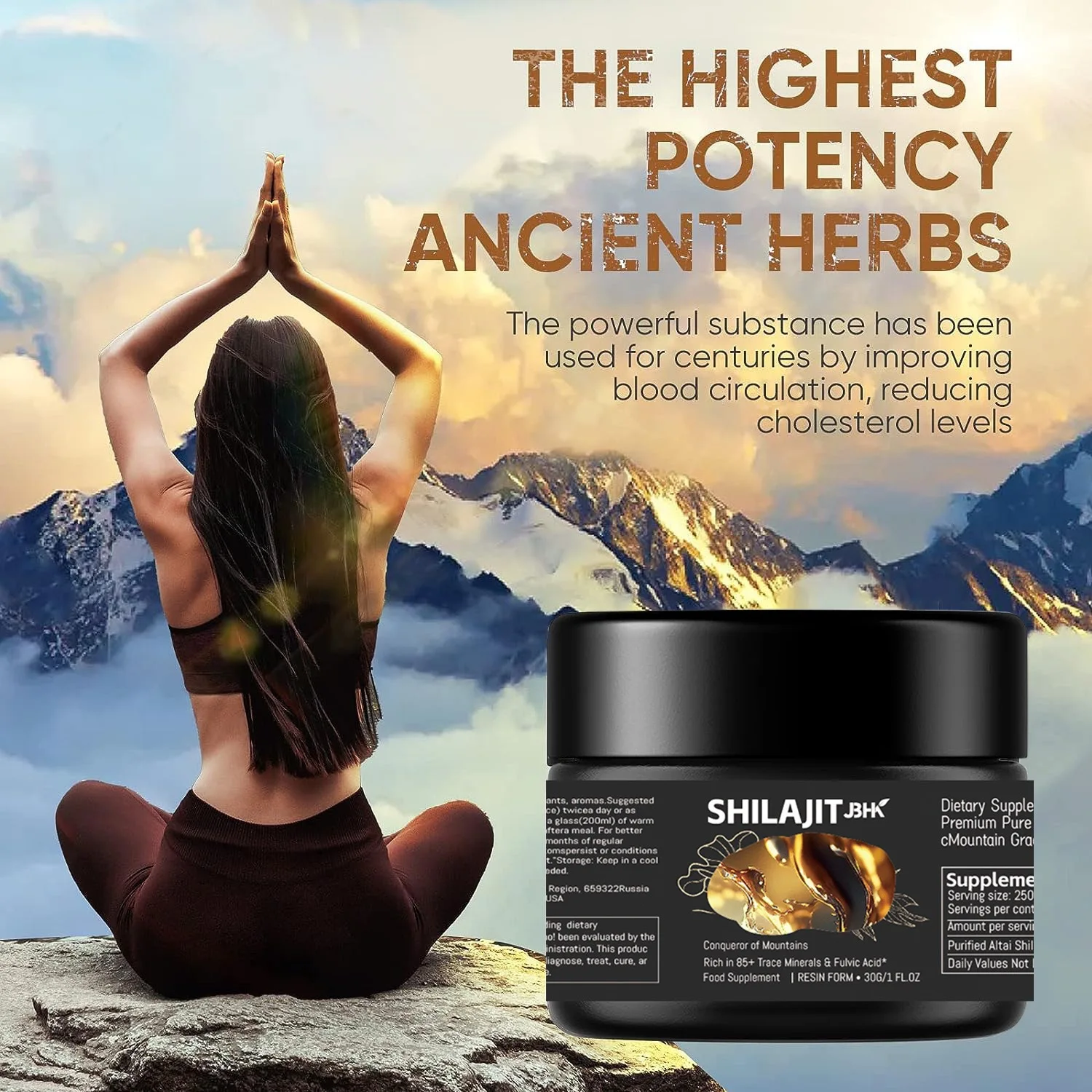 Shilajit Resin with Fulvic Acid Trace Minerals Original Pure Shilajit gel with 85+ Humic Acid Supplement Gel