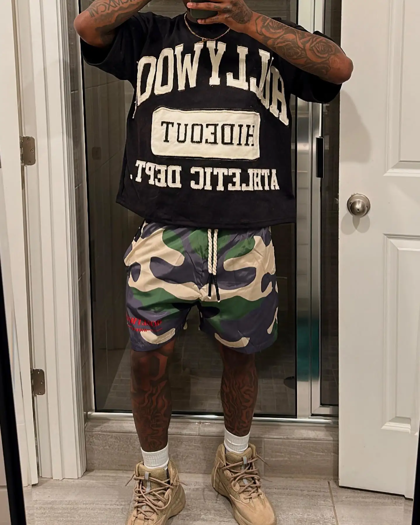 ECOACH Custom Applique Patch Embroidery Tees Drop Shoulder Heavyweight Cotton DTG Oversized Cropped Boxy Custom T Shirt for Men