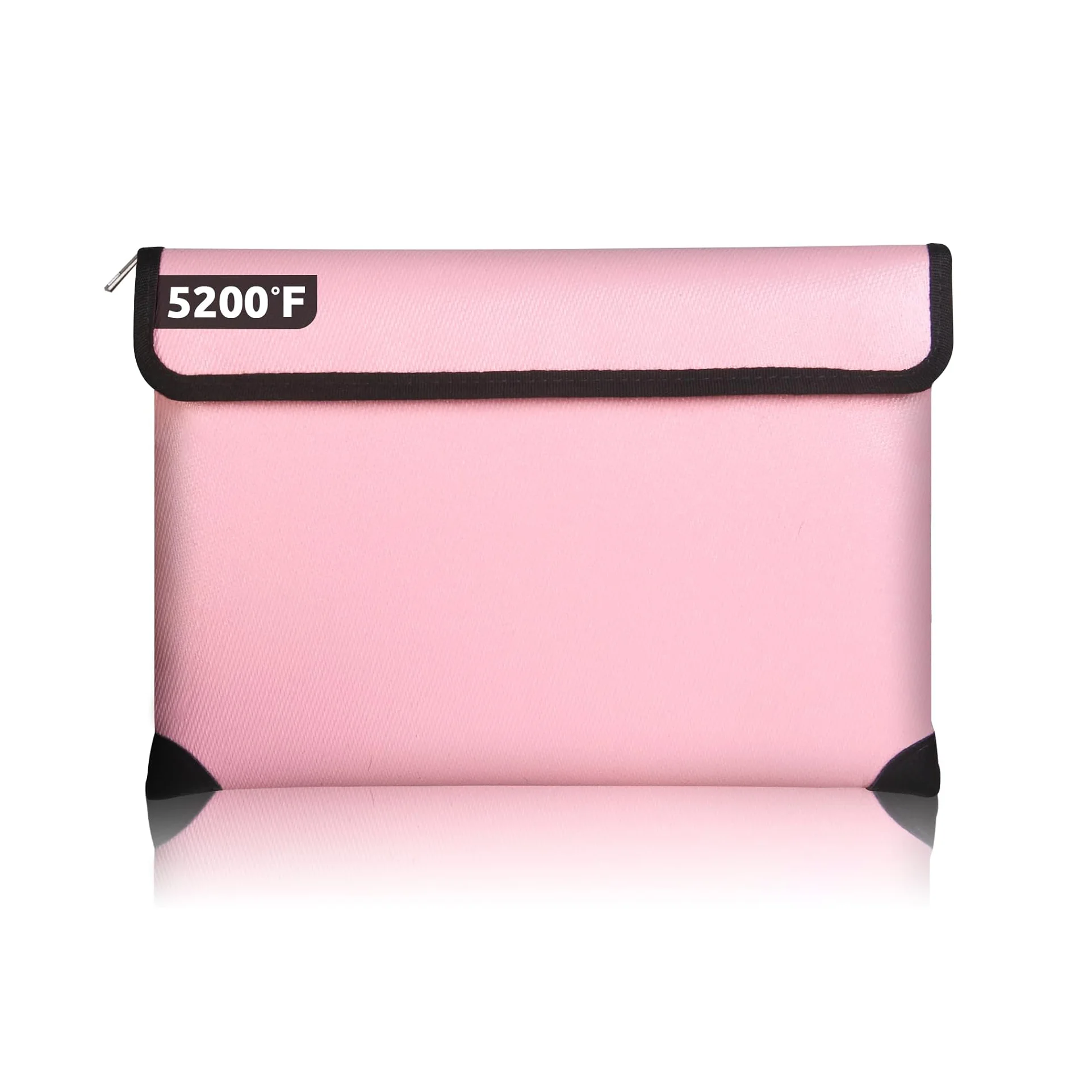 QQgift 2024 New OEM Custom 5200F Safe Storage Pouch Folder Money Pocket Zipper High Quality Waterproof Fireproof Document Bag