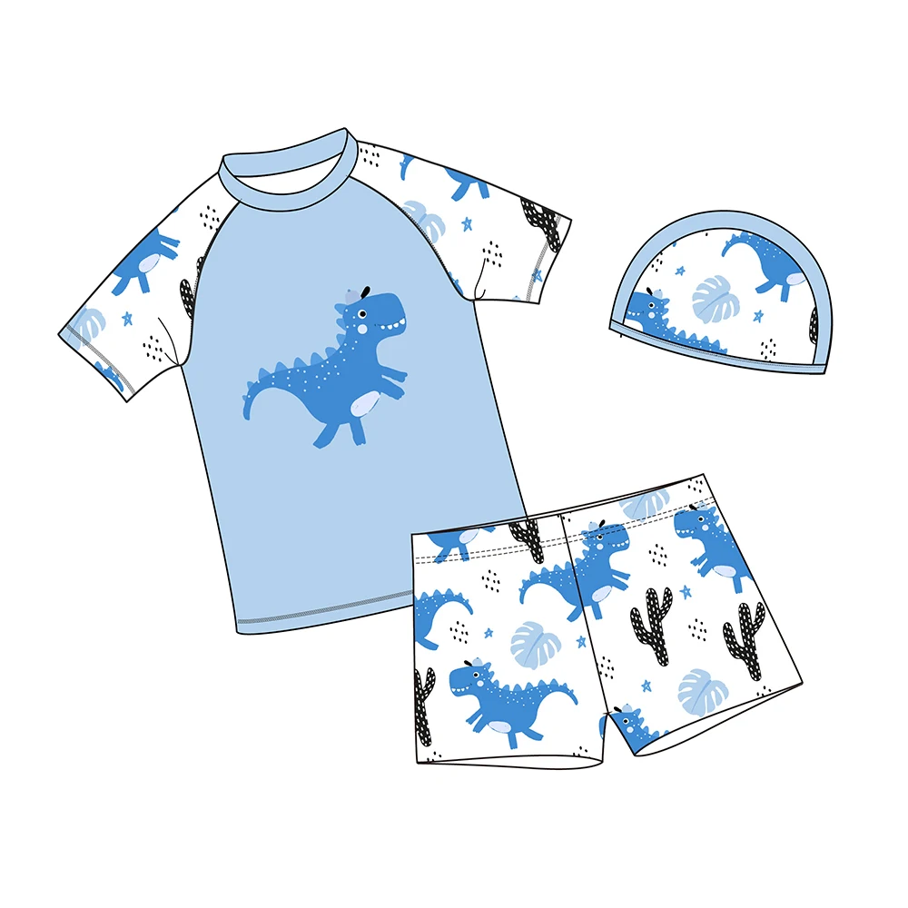 FIELD BALANCE Oeko Tex Custom Toddler Swimsuit Boys Swim Trunks UV Swimwear Kids Swimming Hat Bathing Suits