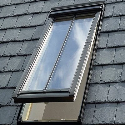 Maplemiles 70 mm Electric Waterproof Glass Aluminum Openable Skylight Black For House Roof