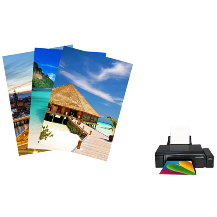 Factory direct sale wholesale price fast dry A4 115gsm waterproof inkjet cast coated high glossy photo paper for dye ink