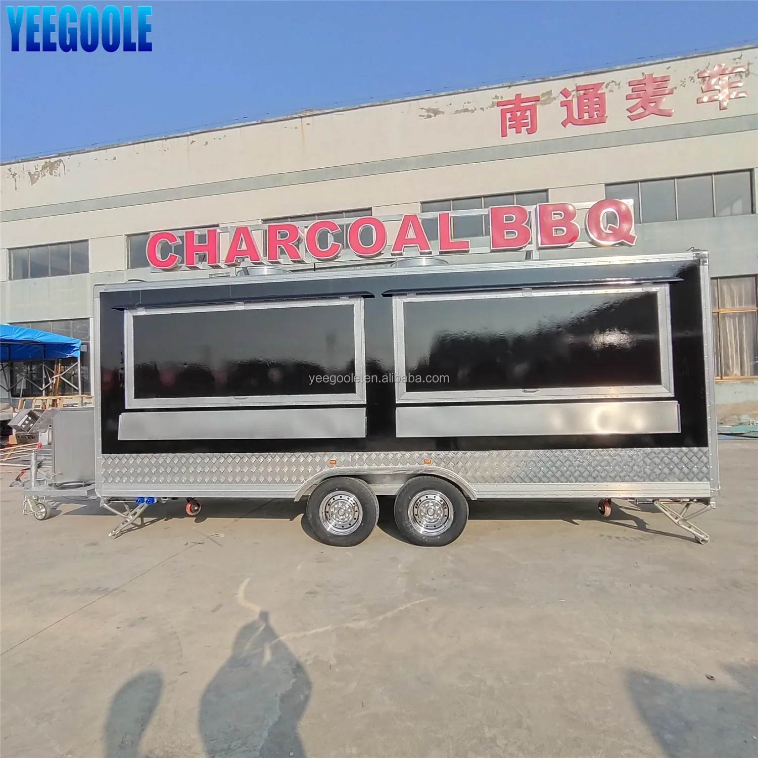 American caravan, square food truck, export trailer, factory direct sales, customized products