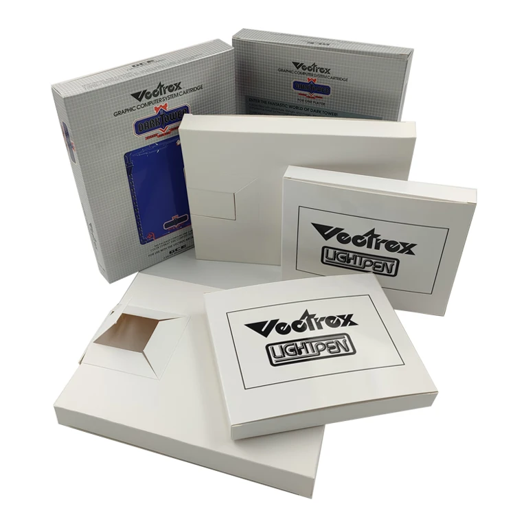 Custom LOGO Cardboard Kraft Ivory C1S White Paperbox With Window Printing Gift Package Paper Boxes