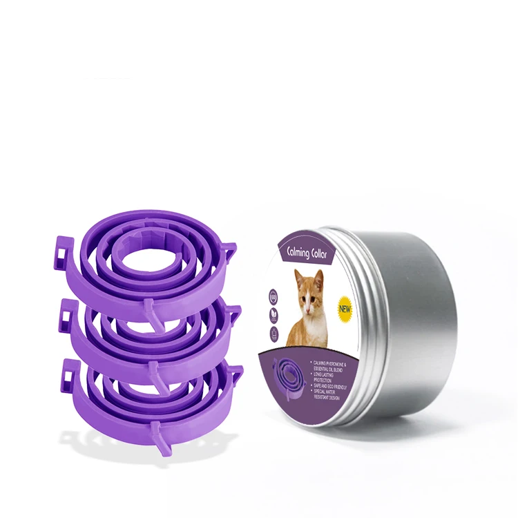 3Pk  Adjustable Reduce Pet Anxiety Calming Collar for Cats and Dogs