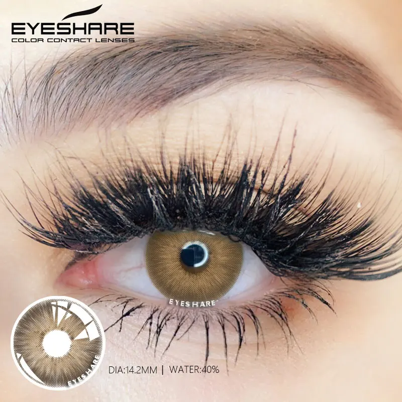 EYESHARE Myopia Lenses Color Contact Lenses for Eyes Lenses With Diopters Prescription Blue Eye Degree Lens