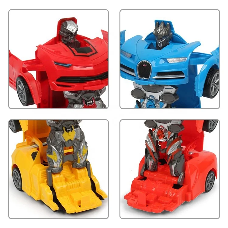
For Kids 2 PCS Small Electric PK Battle RC Toys Deformation Remote Control Cars Robots 