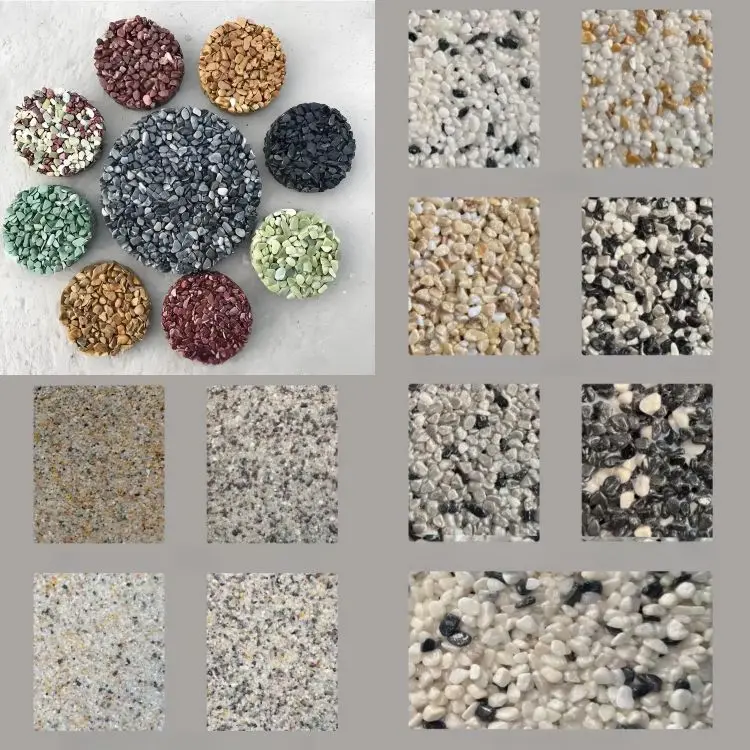 Low-maintenance Wash Stone Exposed Aggregate Exterior Paint Waterproof Floor Building Coating