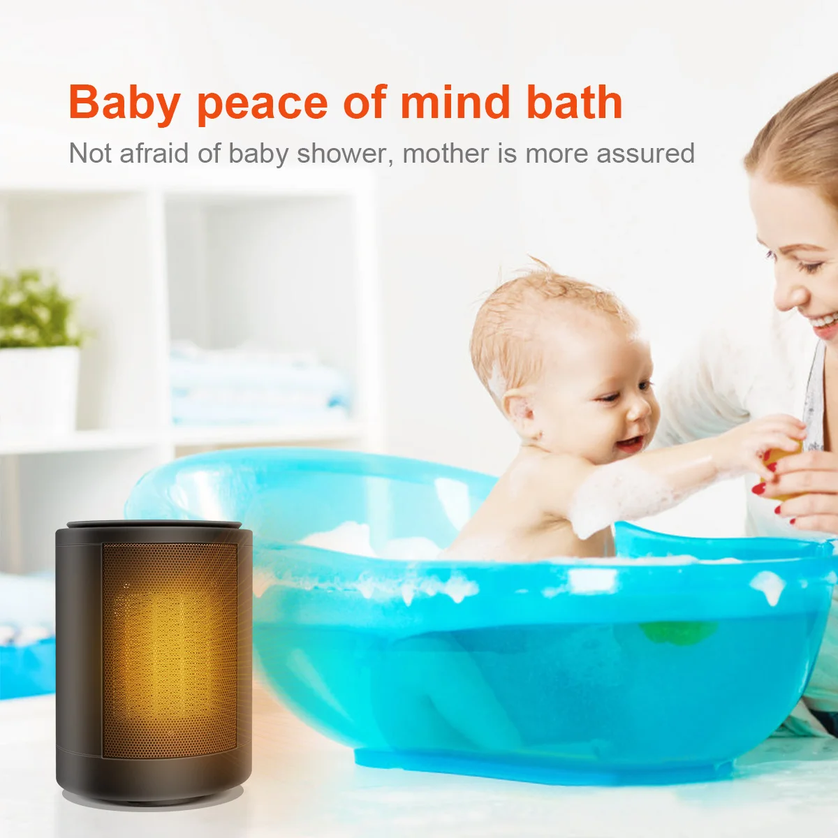 2022 Best Selling Smart Home Small Electric Portable Personal Mini Room Ptc Air Fan Heater For Room Desktop