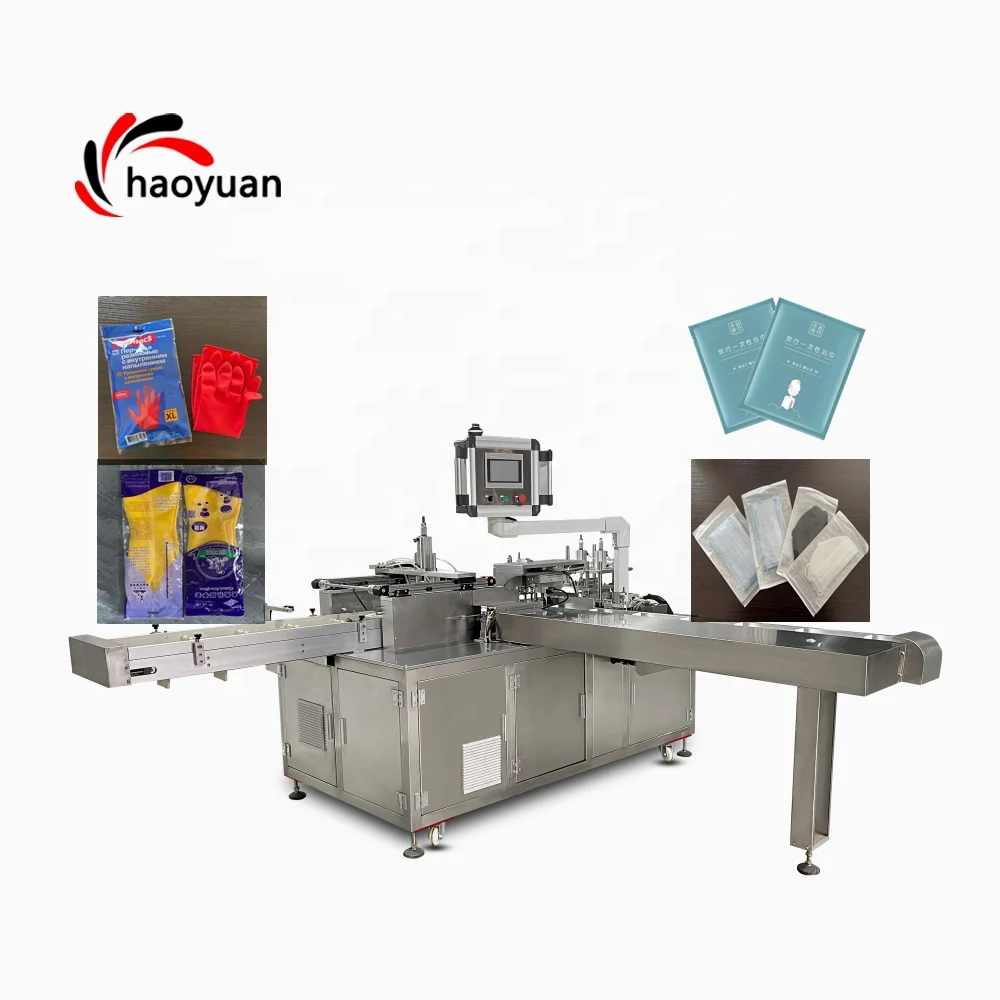 HY-100 HAOYUAN Fully Automatic Medicine Sachet Panel Kitchen Towell Rubber Latex Glove Packing Machin Machine