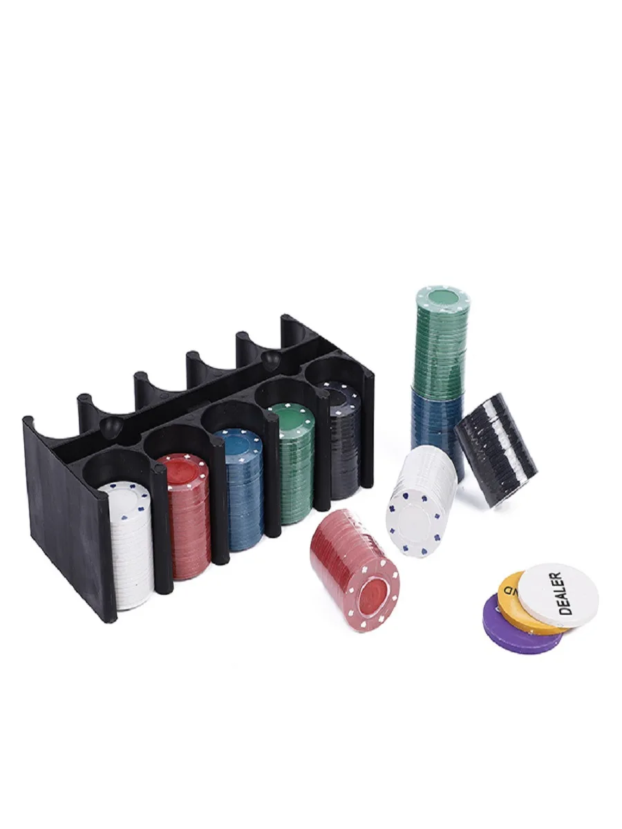 2024 Hot sale Texas Hold em Poker Game Set Includes Hold em Mat Card Decks Chips Chip Holder Tin Box BSCI SEDEX FSC