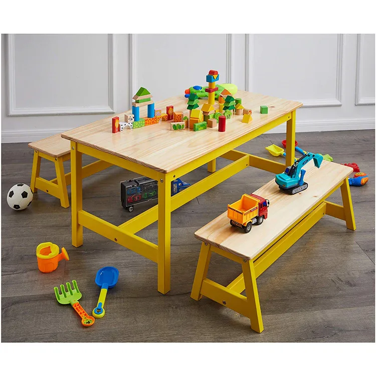 Cheap Small Personalized Wooden Children Table Set