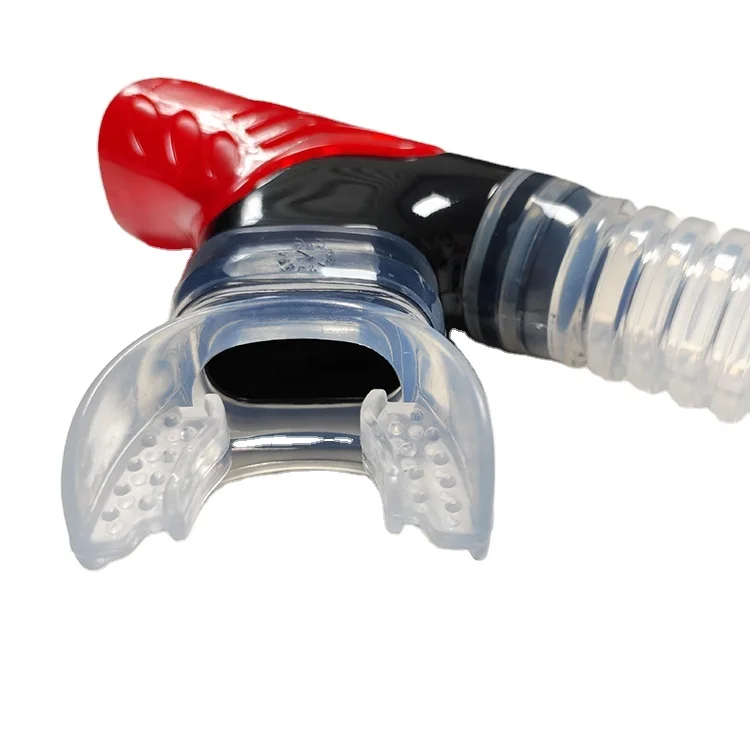 Подводная трубка для дыхания, полностью сухая трубка для подводного плавания с защитой от брызг и верхним клапаном для подводного плавания