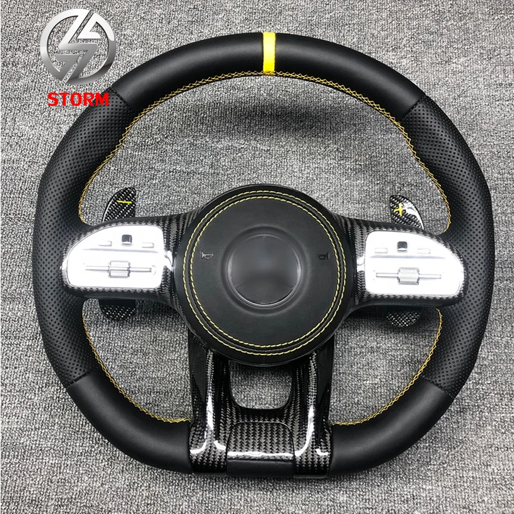 Высококачественный чехол на руль из углеродного волокна для AMG