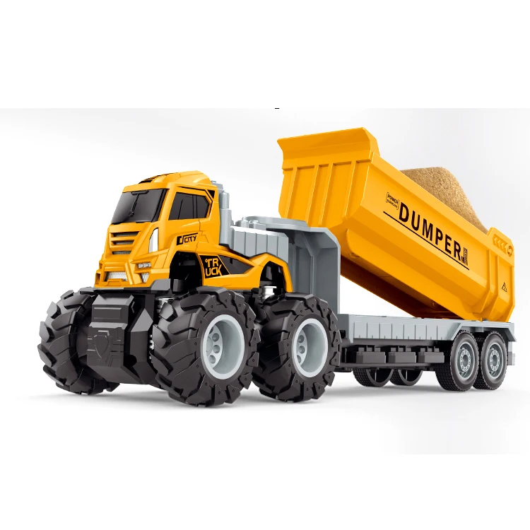 New arrival metal dump truck toys model inertia diecast metal truck 4wd transport die cast toy vehicles truck
