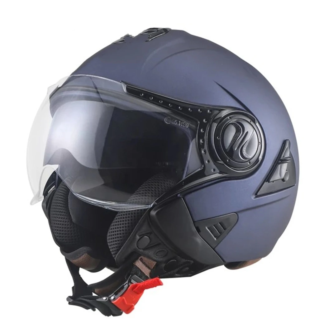 Summer Double Lens Moto Helm Open Face Racing Off Road Headpiece Motorcycle Helmet