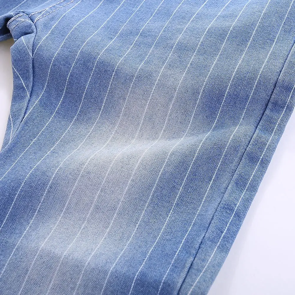 
ShiJun kids clothing 2020 Spring Lace Belt Striped Girl Jeans Kids 