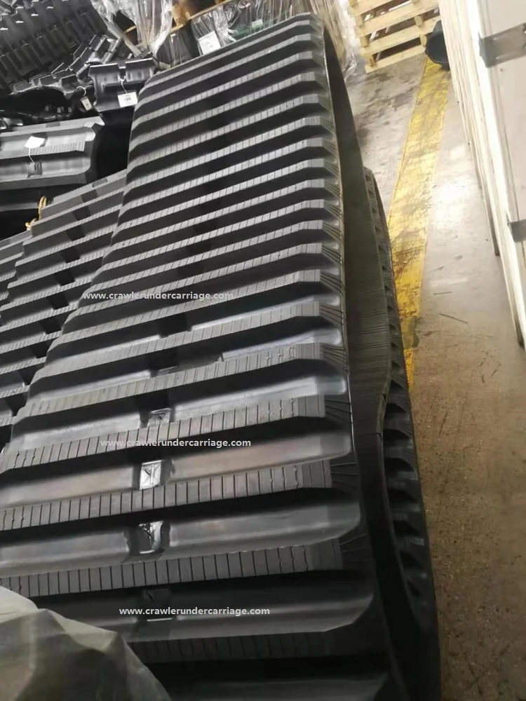 600x100x80 rubber track for crawler machinery undercarriage of YANMAR C60R YFW55R IHI IC45 HITACHI CG45 from Yijiang company