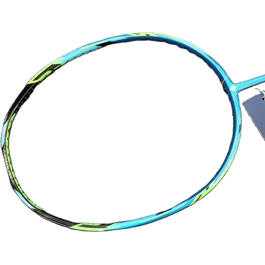 Customized high quality super durability graphite/carbon fiber badminton racket with both attack and defense