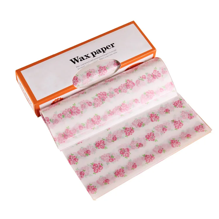 Custom Printed Greaseproof White Sandwich Food Wrapping Paper sheets