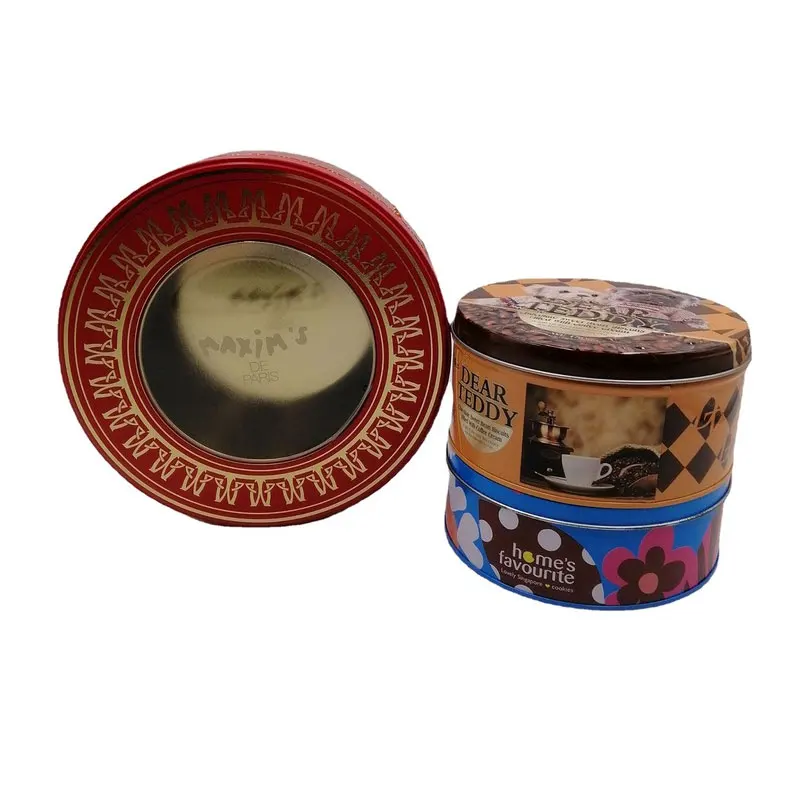 Factory wholesale custom all kinds of sizes high quality biscuits cookies candy chocolate exquisite gift dessert series tin box