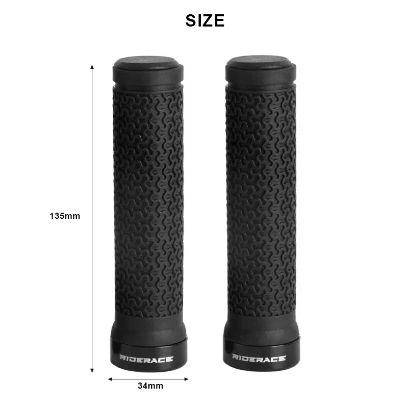 OEM/ODM MTB Cuffs Aluminum Alloy Lock Ring Bicycle Handlebar Grips Anti-slip Mountain Bike Handle Bar Grips Damping Bicycle Part