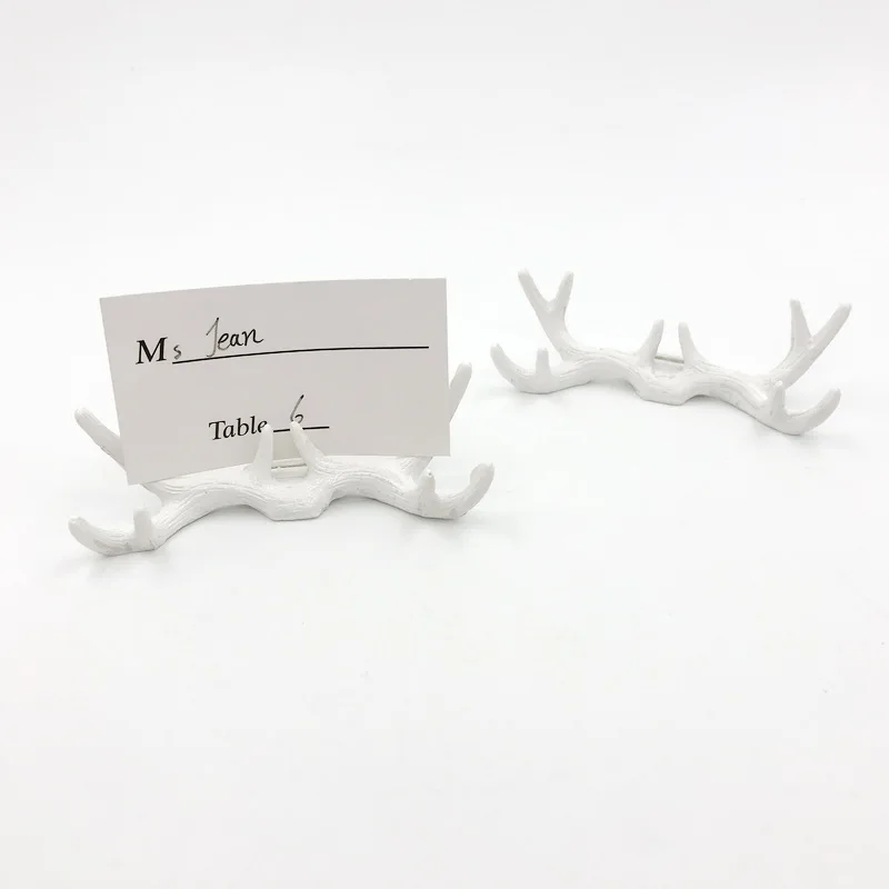 Wholesales Creative Design Antler Place Card/Photo Holder Rustic Wedding Favors Natural Themed Party Decor Name Card Holders