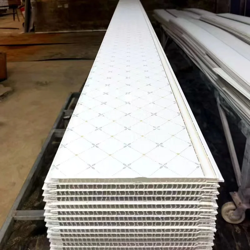 High Quality White PVC Wall and Ceiling Panel for Home Decor 10mm Thick Waterproof Plastic Tiles